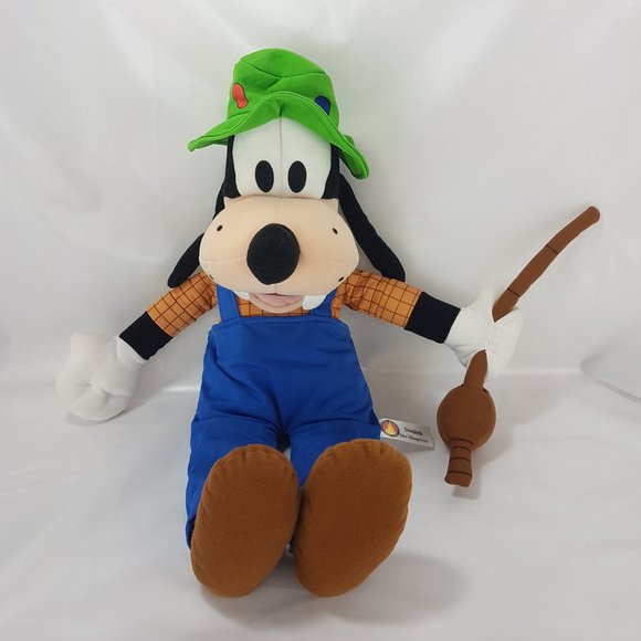 DISNEY Goofy Fishing Plush Stuffed Animal Toy Walt Disney World Goofy Fisherman - Picture 4 of 10